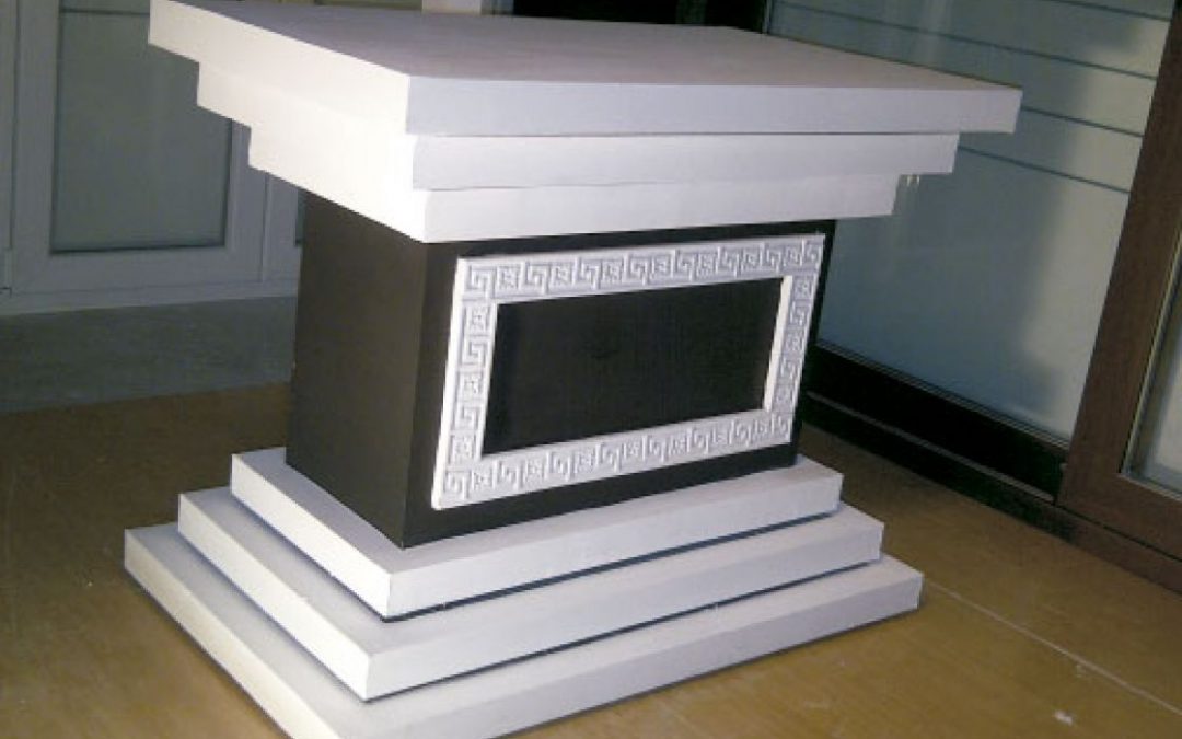 Mesa expositor a medida