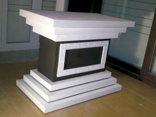 Mesa expositor a medida